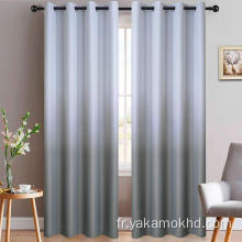 Rideaux gris ombrés avec œillets